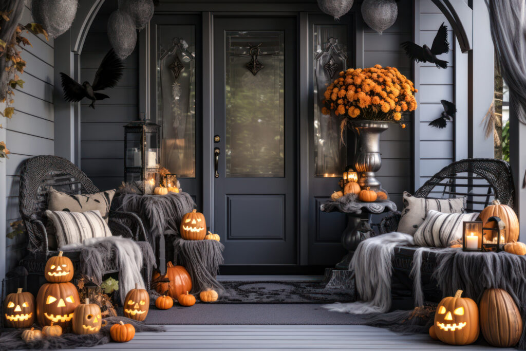 HalloweenSpookyFrontPorch AdobeStock 626701007