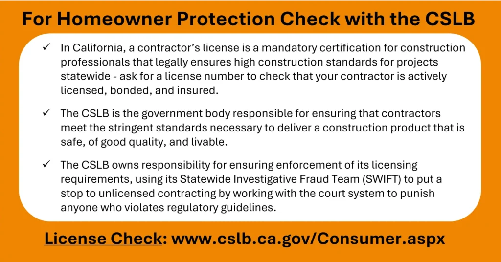 unlicensed contractor bay area