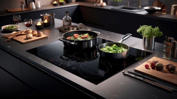Let Ed Neir Construction remodel your kitchen - swap out your gas range for high-performance induction cooking for better indoor air quality + precision cooking.
