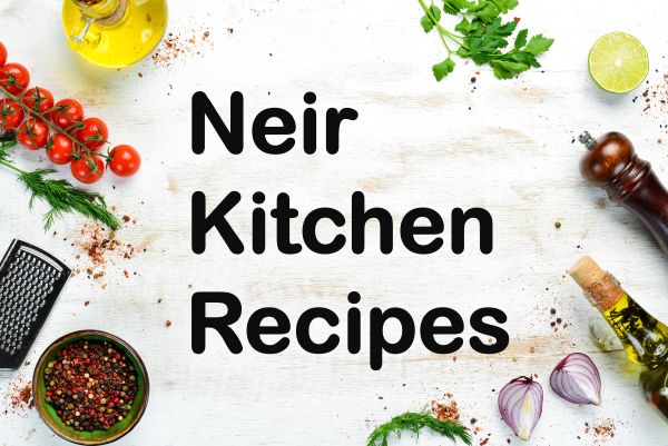 Neir Kitchen Recipes - image of various foods on light background