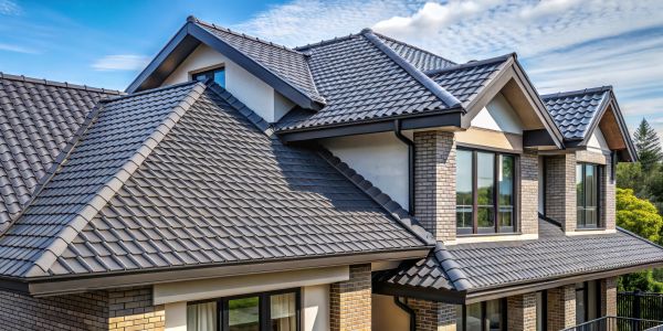 Ed Neir Construction helps homeowners with fire protection - Choose from options like this stone and ceramic coated galvanized steel roof tiles for your home + fiber cement siding.