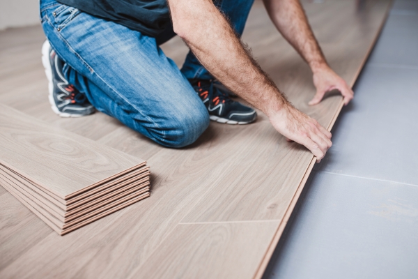 Ed Neir Construction offers whole-house flooring options: try affordable laminate flooring expertly installed over underlayment.
