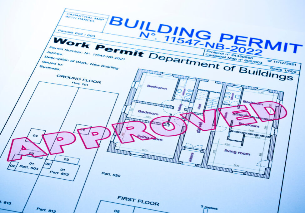 Sample of an approved building permit